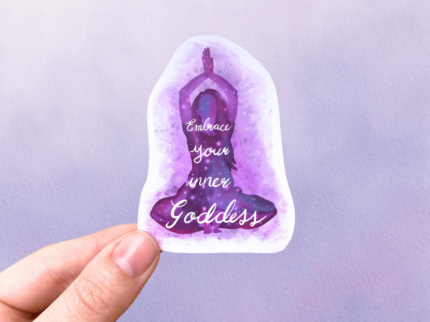 Celestial Goddess Quote Sticker | Spiritual Witchy Sticker | Empowering Women Sticker - Debra Marie Art