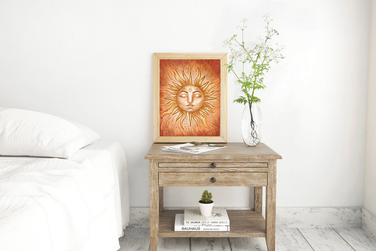 Spiritual Sun Art Print | Witchy Poster Wall Art | Celestial Zen Home Decor - Debra Marie Art